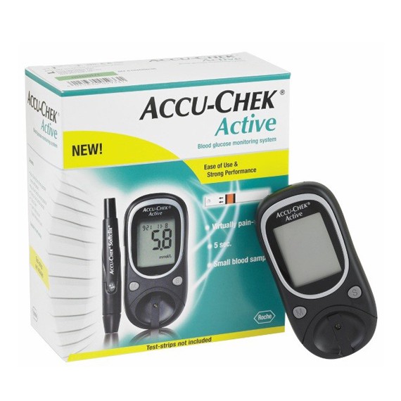 Máy thử đường huyết Accu-check Active Hộp 25 que